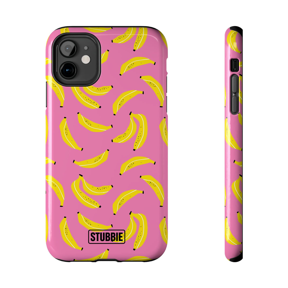 STUBBIE Phone Case for Apple iPhone - Pink Banana Phone Case