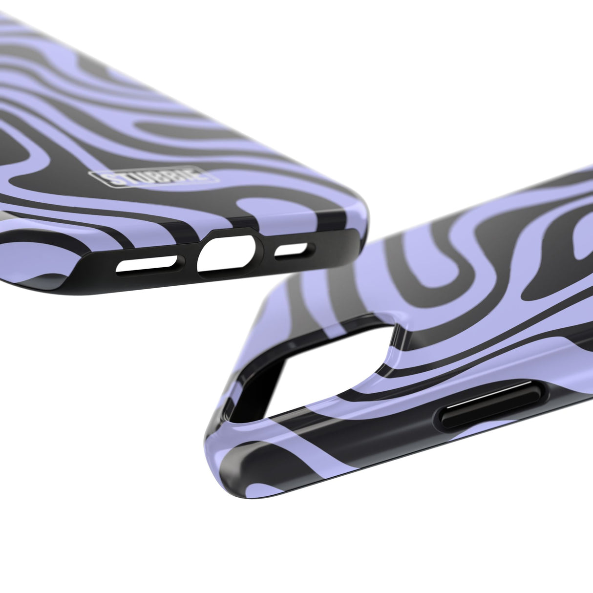 STUBBIE Phone Case for Apple iPhone - Crazy Zebra Stubbie