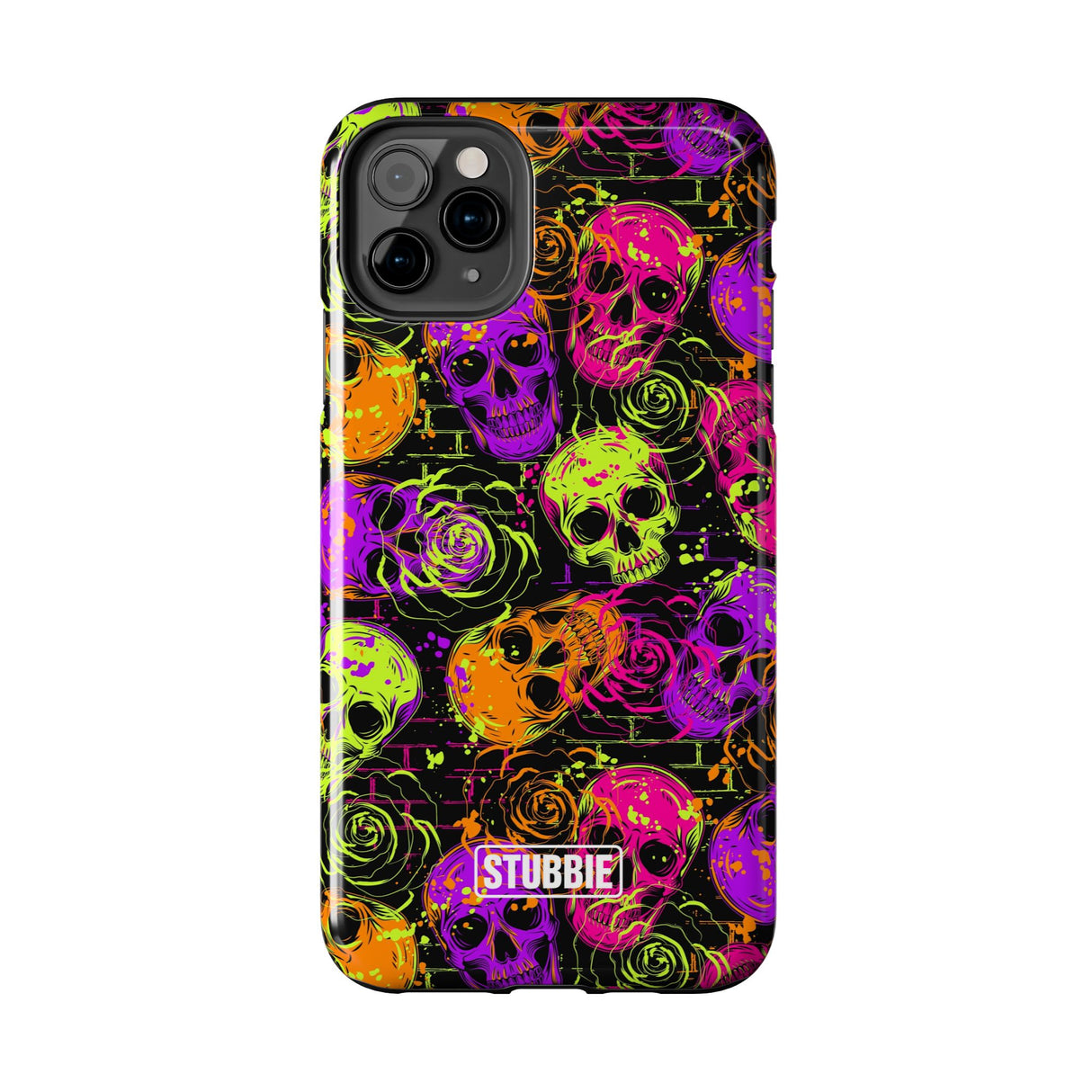 STUBBIE Phone Case for Apple iPhone - Neon Skulls Phone Case