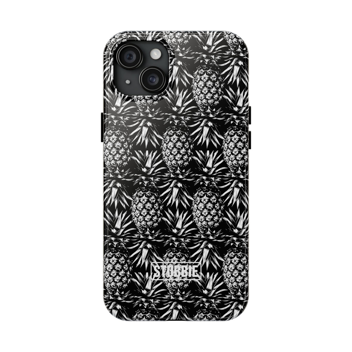 STUBBIE Phone Case for Apple iPhone - Black And White Pineapple Phone Case