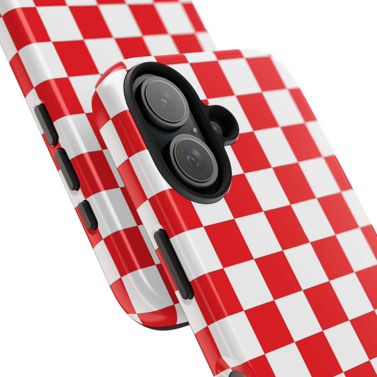 STUBBIE Phone Case for Apple iPhone - Red Checkered Phone Case