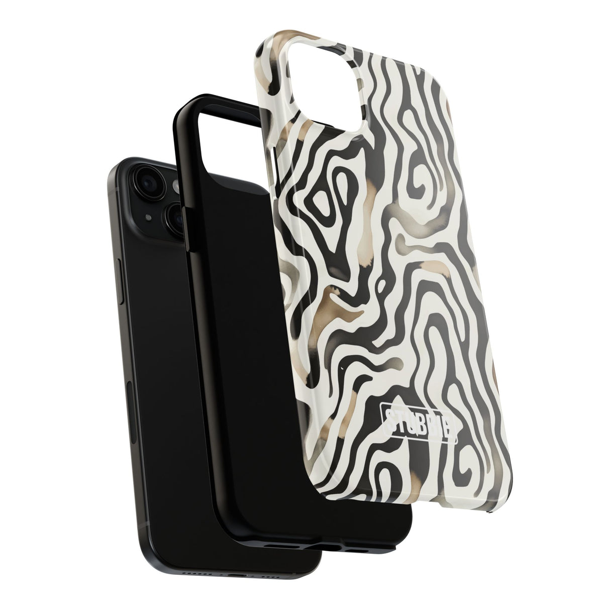 STUBBIE Phone Case for Apple iPhone - Weird Zebra Stubbie