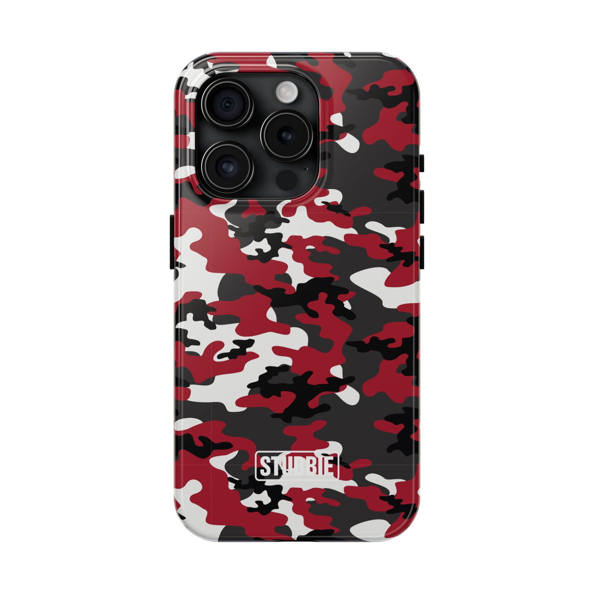STUBBIE Phone Case for Apple iPhone - Red Camo Phone Case