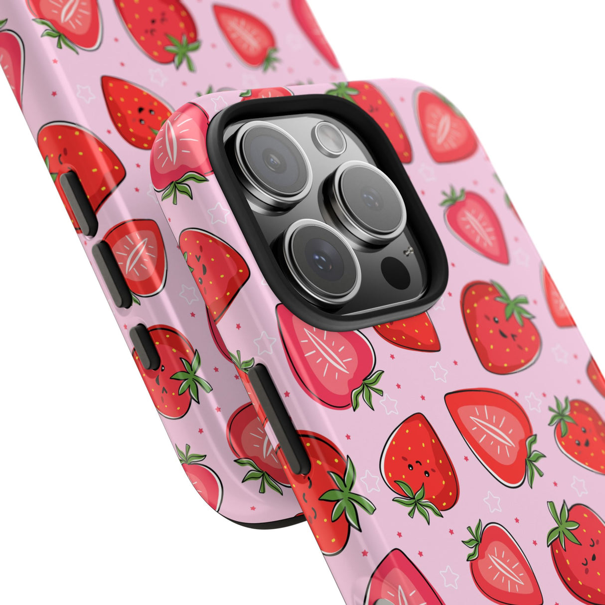 STUBBIE Phone Case for Apple iPhone - Smile Strawberry Phone Case