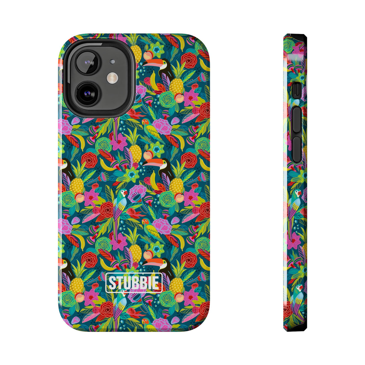 STUBBIE Phone Case for Apple iPhone - Hiding Jungle Birds Stubbie