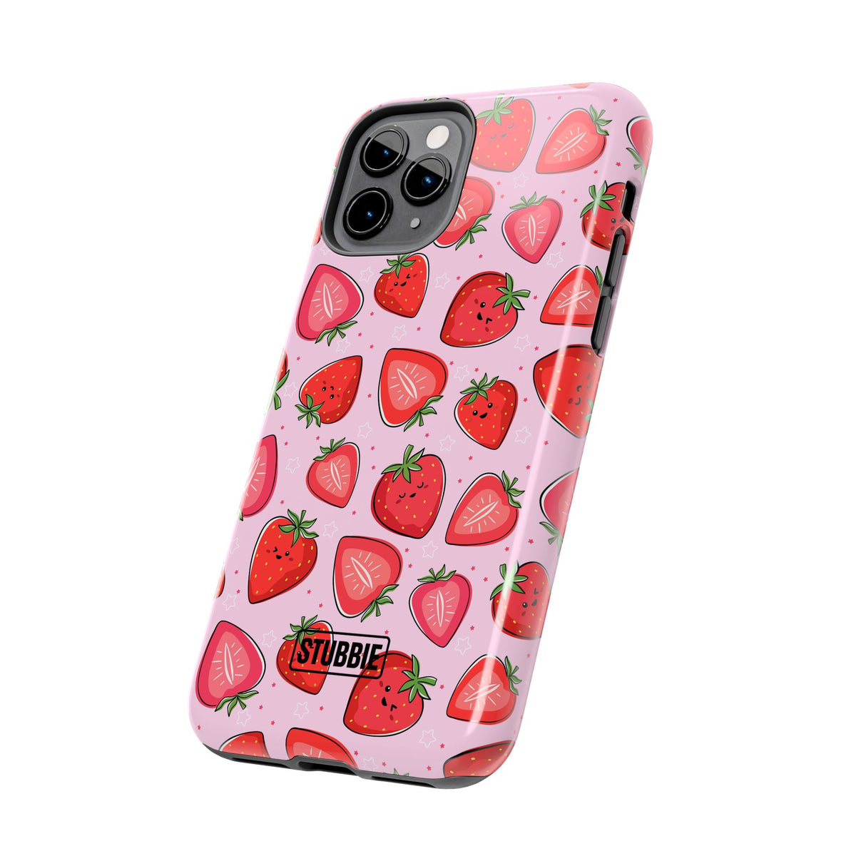 STUBBIE Phone Case for Apple iPhone - Smile Strawberry Phone Case