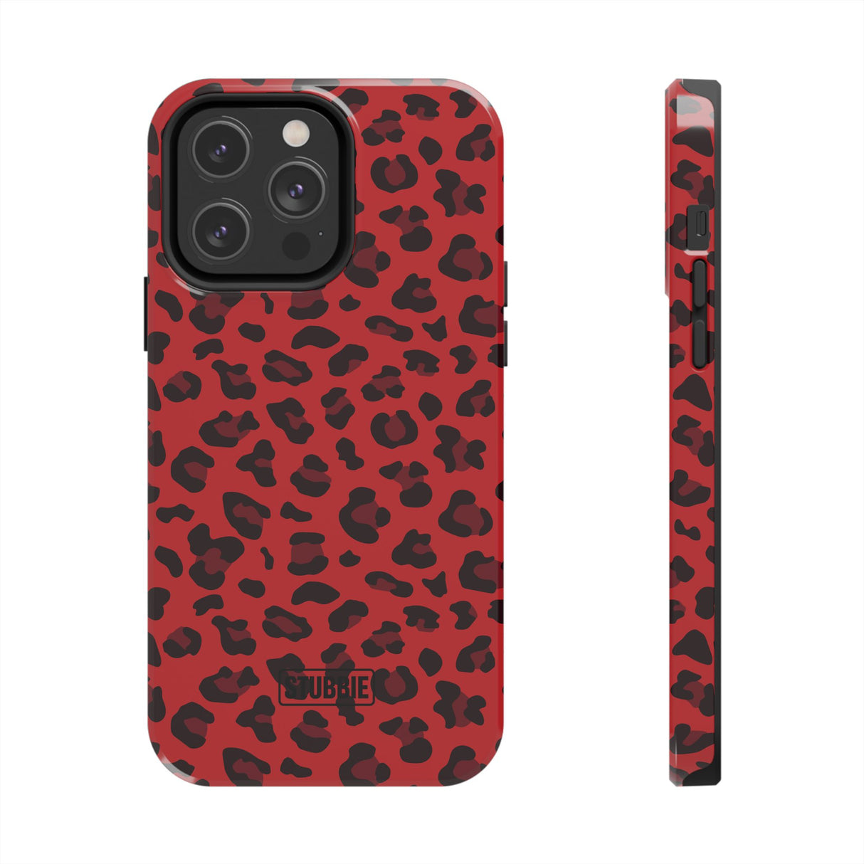 STUBBIE Phone Case for Apple iPhone - Red Leopard Phone Case