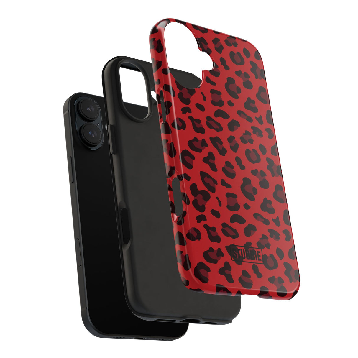 STUBBIE Phone Case for Apple iPhone - Red Leopard Phone Case
