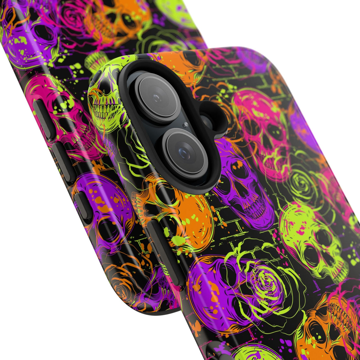 STUBBIE Phone Case for Apple iPhone - Neon Skulls Phone Case