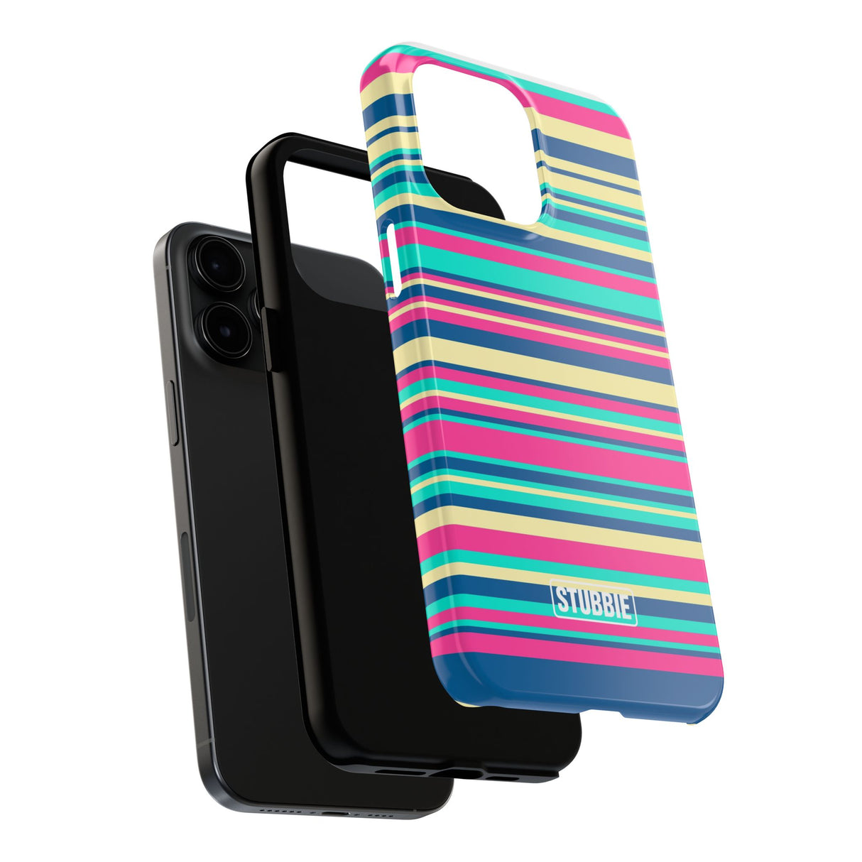 STUBBIE Phone Case for Apple iPhone - Coloured Stripes Phone Case