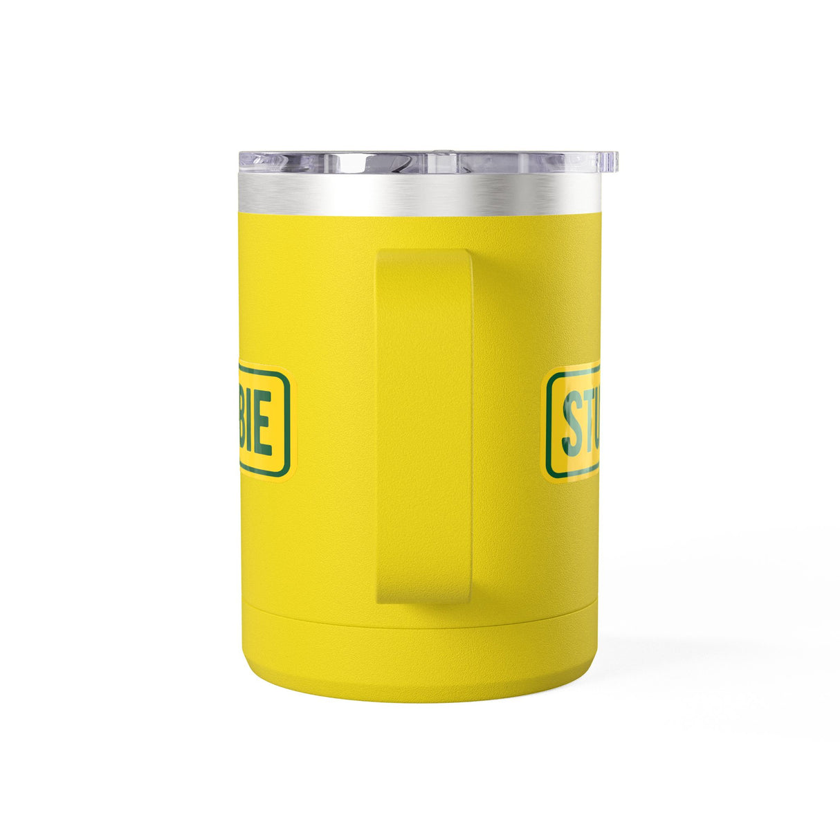 STUBBIE Coffee Mug Tumbler, 15oz - Aussie Yellow Stubbie