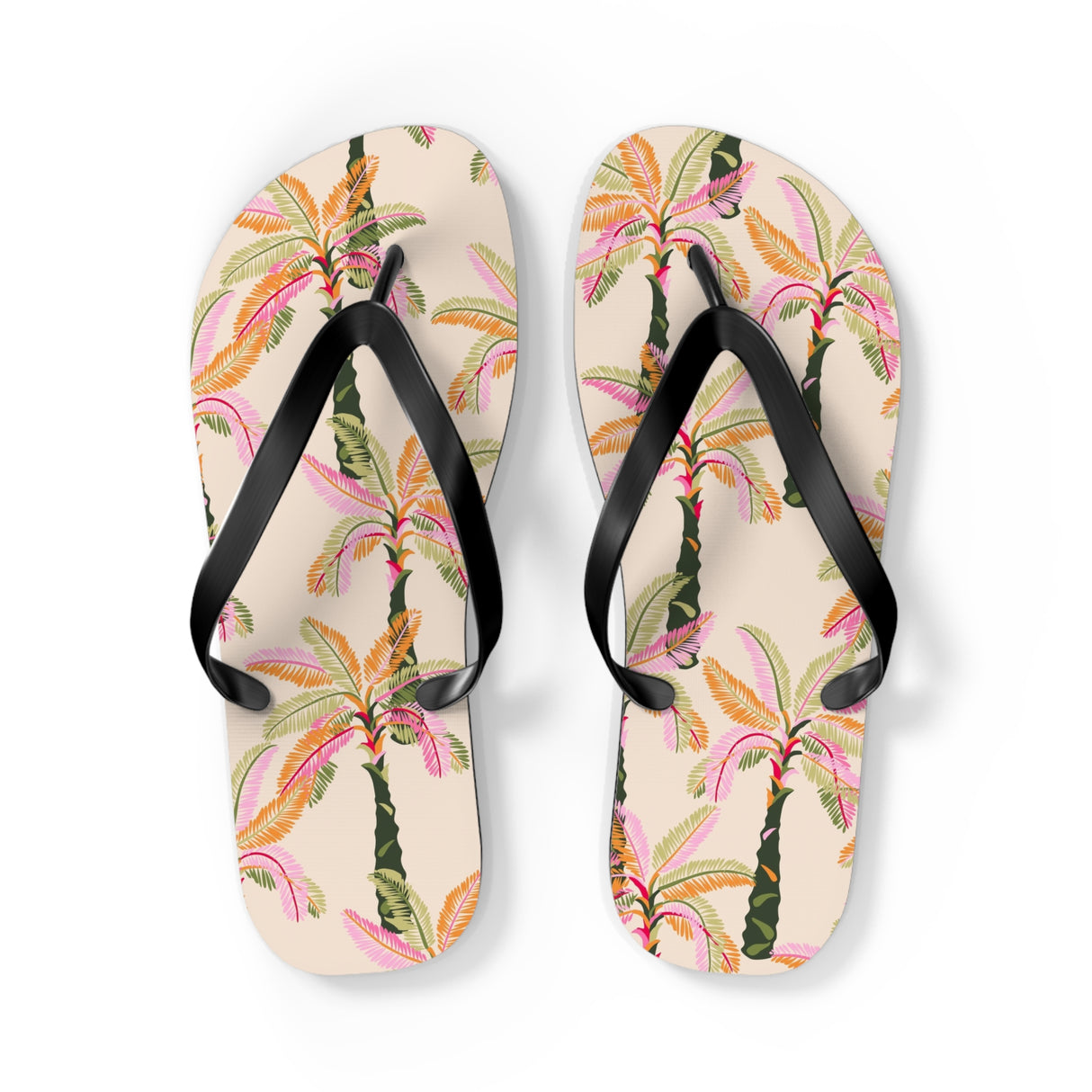 STUBBIE Flip Flops - Pink Palm Tree STUBBIE