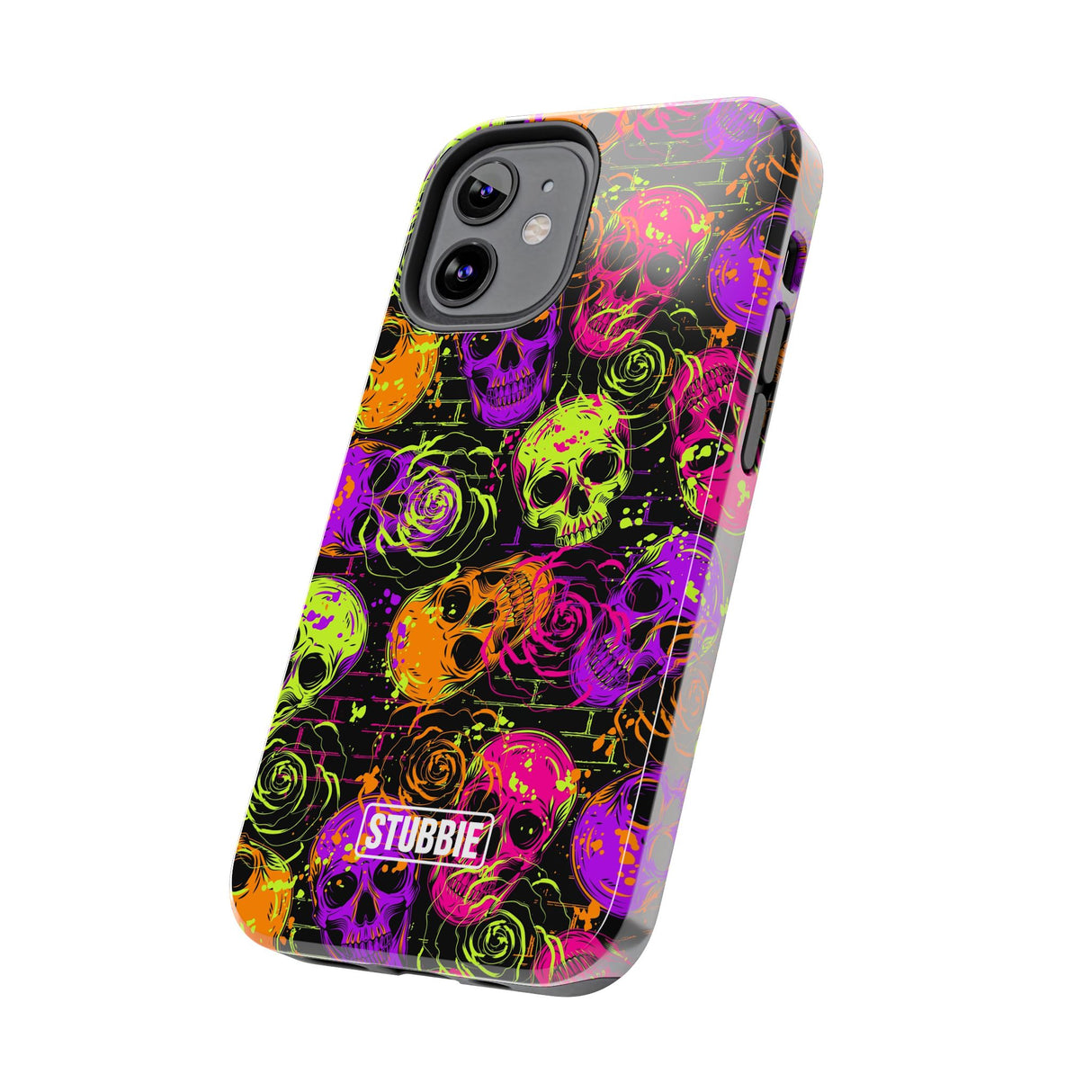 STUBBIE Phone Case for Apple iPhone - Neon Skulls Phone Case