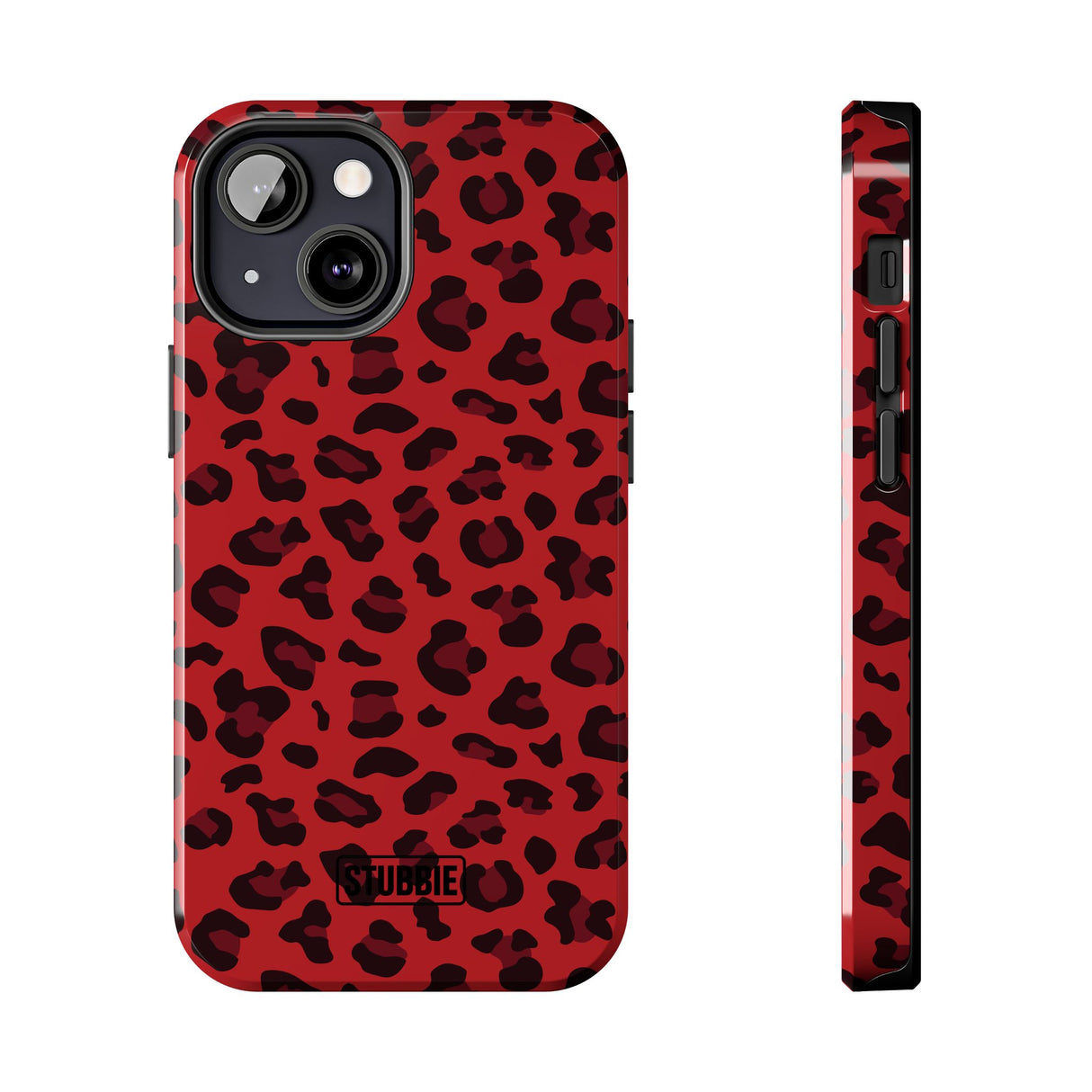 STUBBIE Phone Case for Apple iPhone - Red Leopard Phone Case