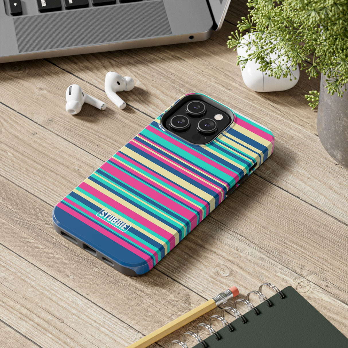 STUBBIE Phone Case for Apple iPhone - Coloured Stripes Phone Case