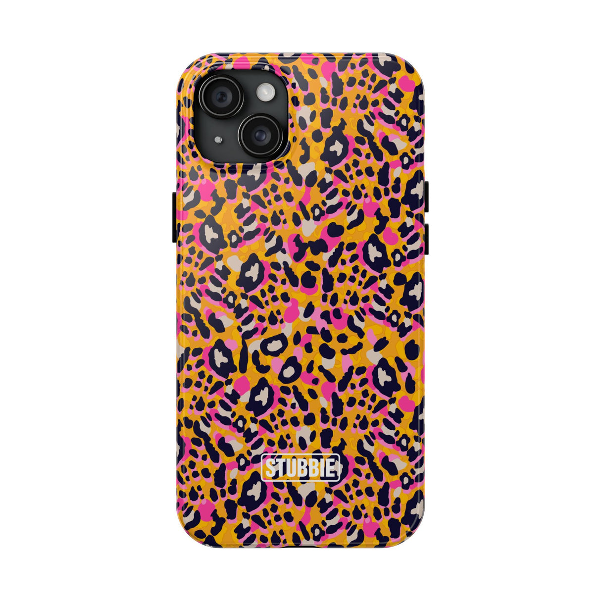 STUBBIE Phone Case for Apple iPhone - Pink Orange Leopard Phone Case