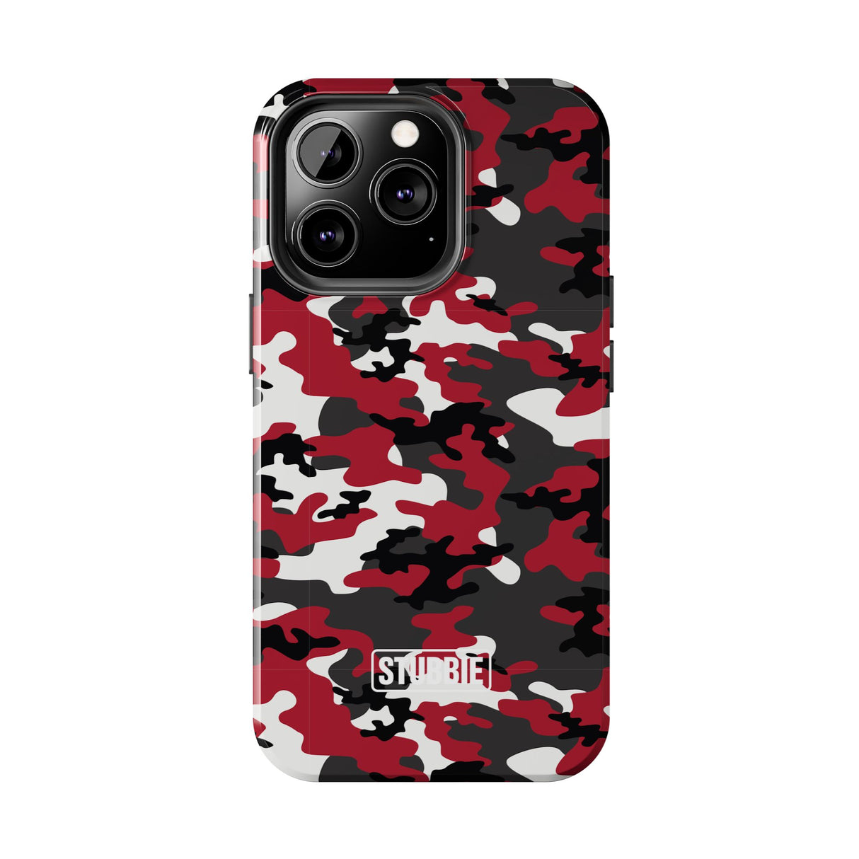 STUBBIE Phone Case for Apple iPhone - Red Camo Phone Case