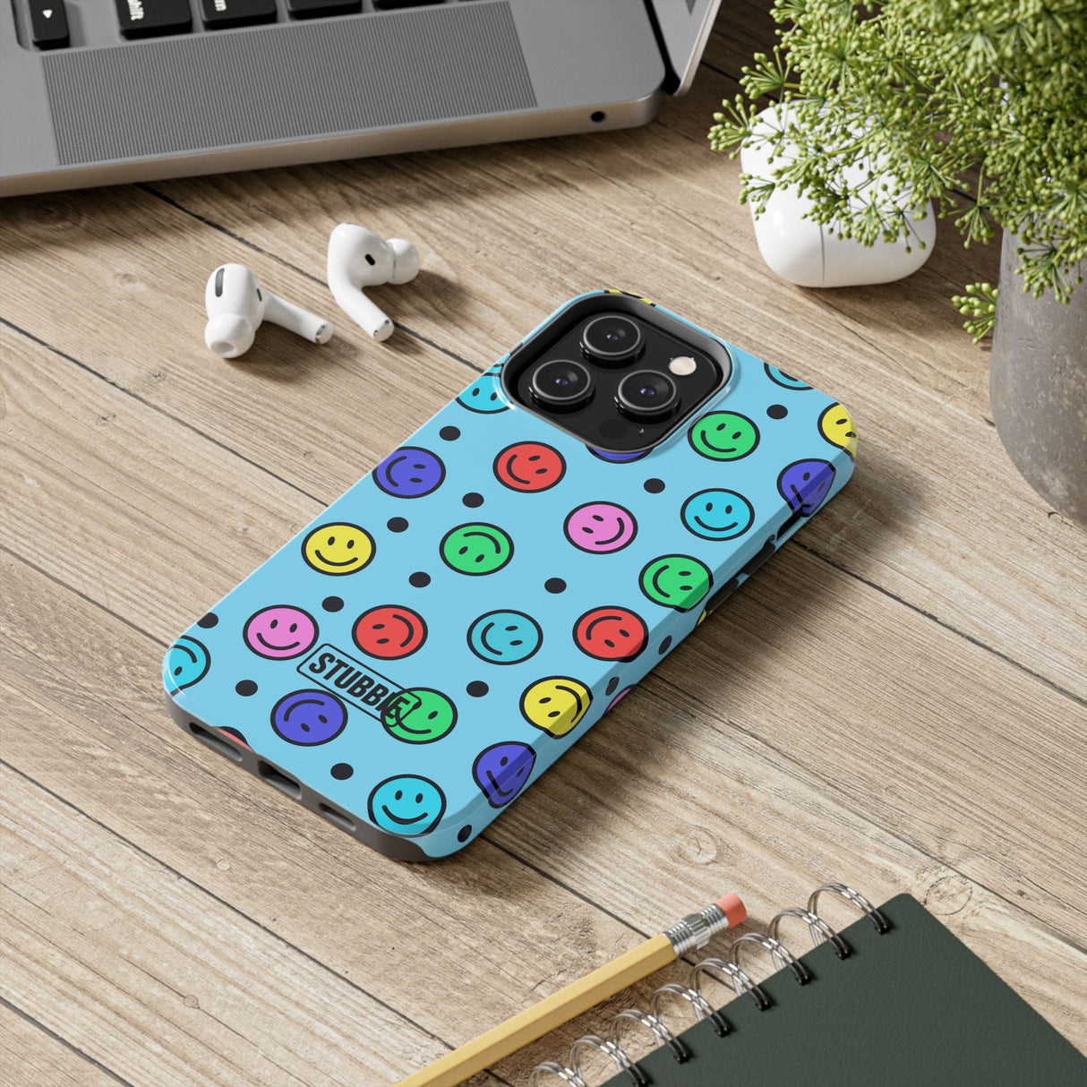 STUBBIE Phone Case for Apple iPhone - Smiley Face Phone Case