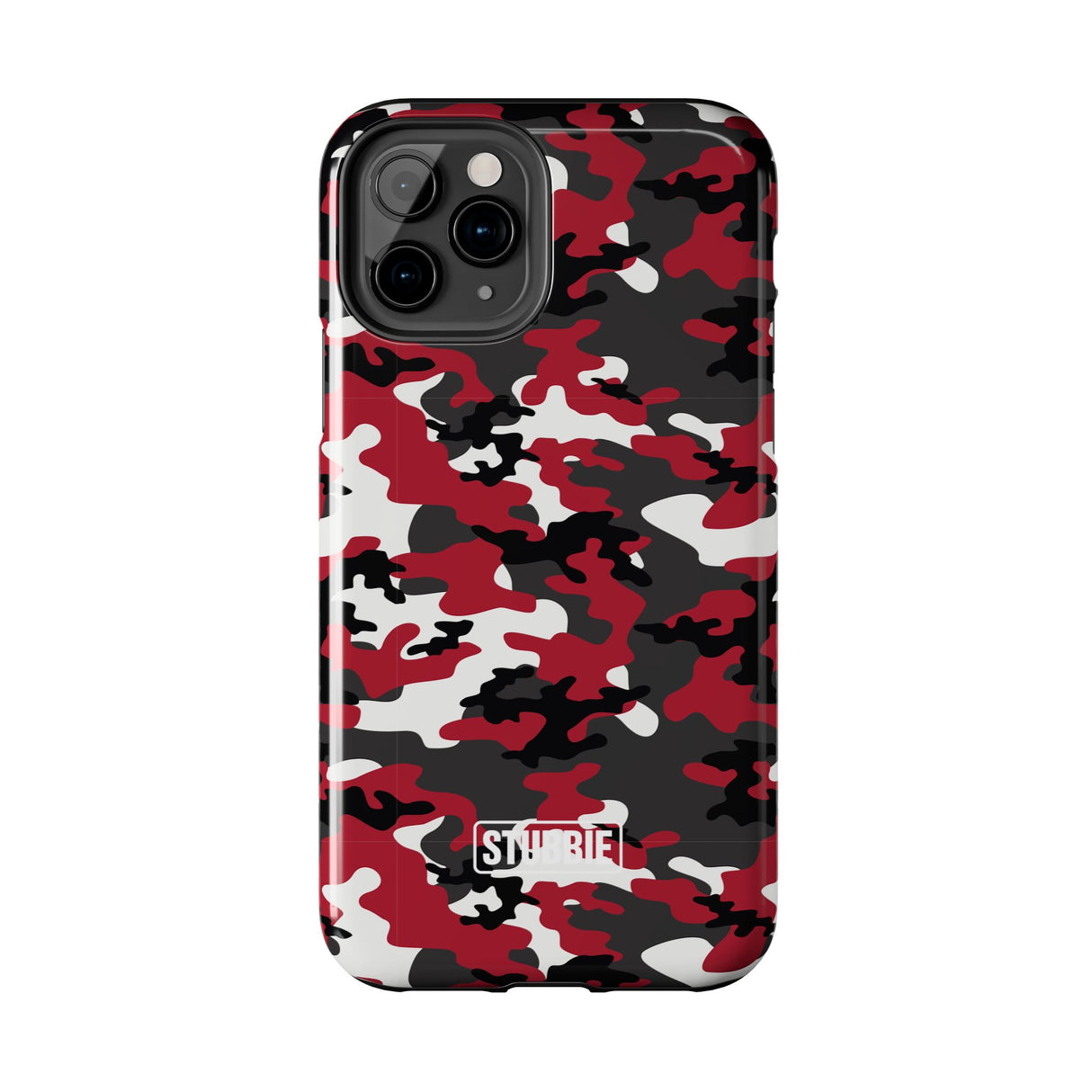 STUBBIE Phone Case for Apple iPhone - Red Camo Phone Case