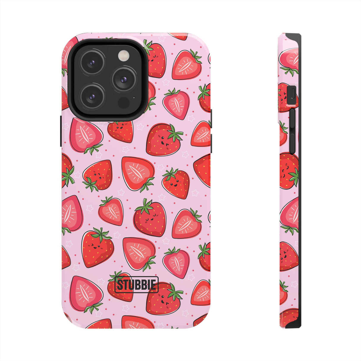 STUBBIE Phone Case for Apple iPhone - Smile Strawberry Phone Case
