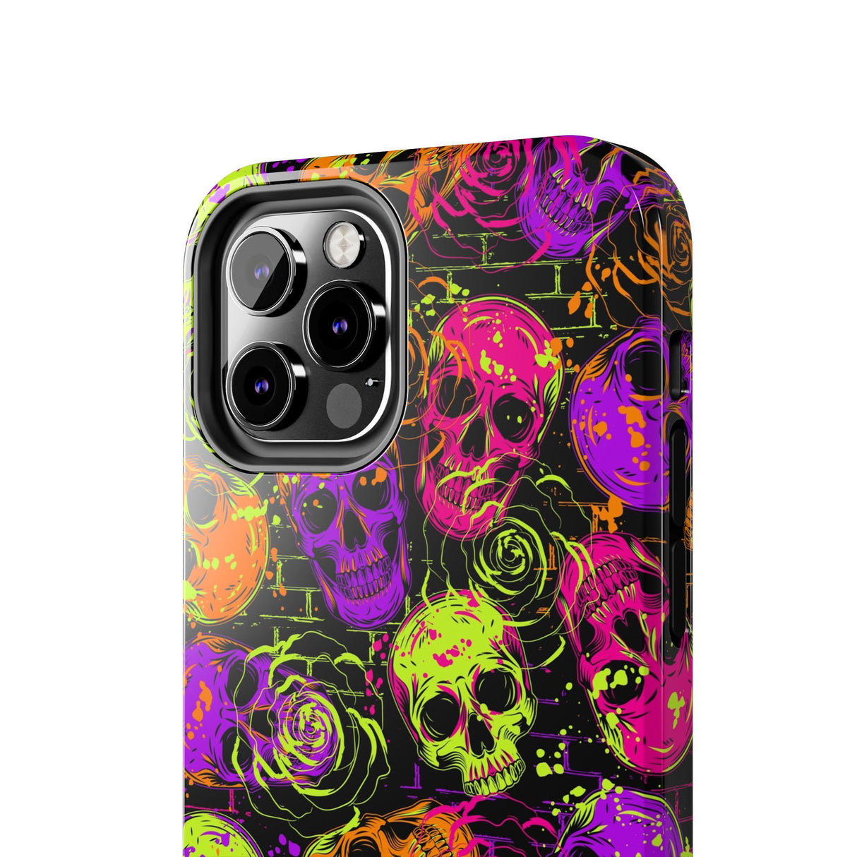 STUBBIE Phone Case for Apple iPhone - Neon Skulls Phone Case