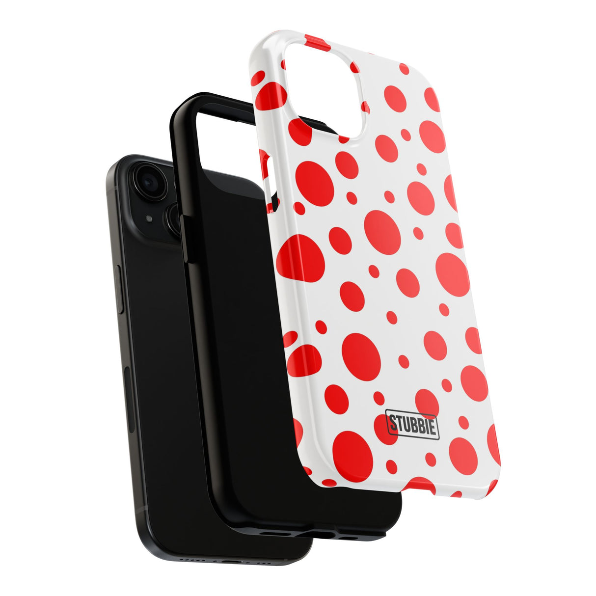STUBBIE Phone Case for Apple iPhone - Red Polka Dot Phone Case