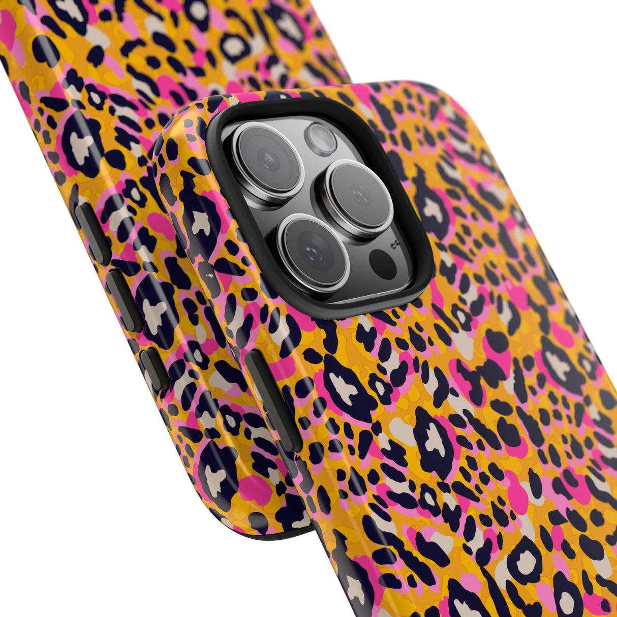 STUBBIE Phone Case for Apple iPhone - Pink Orange Leopard Phone Case