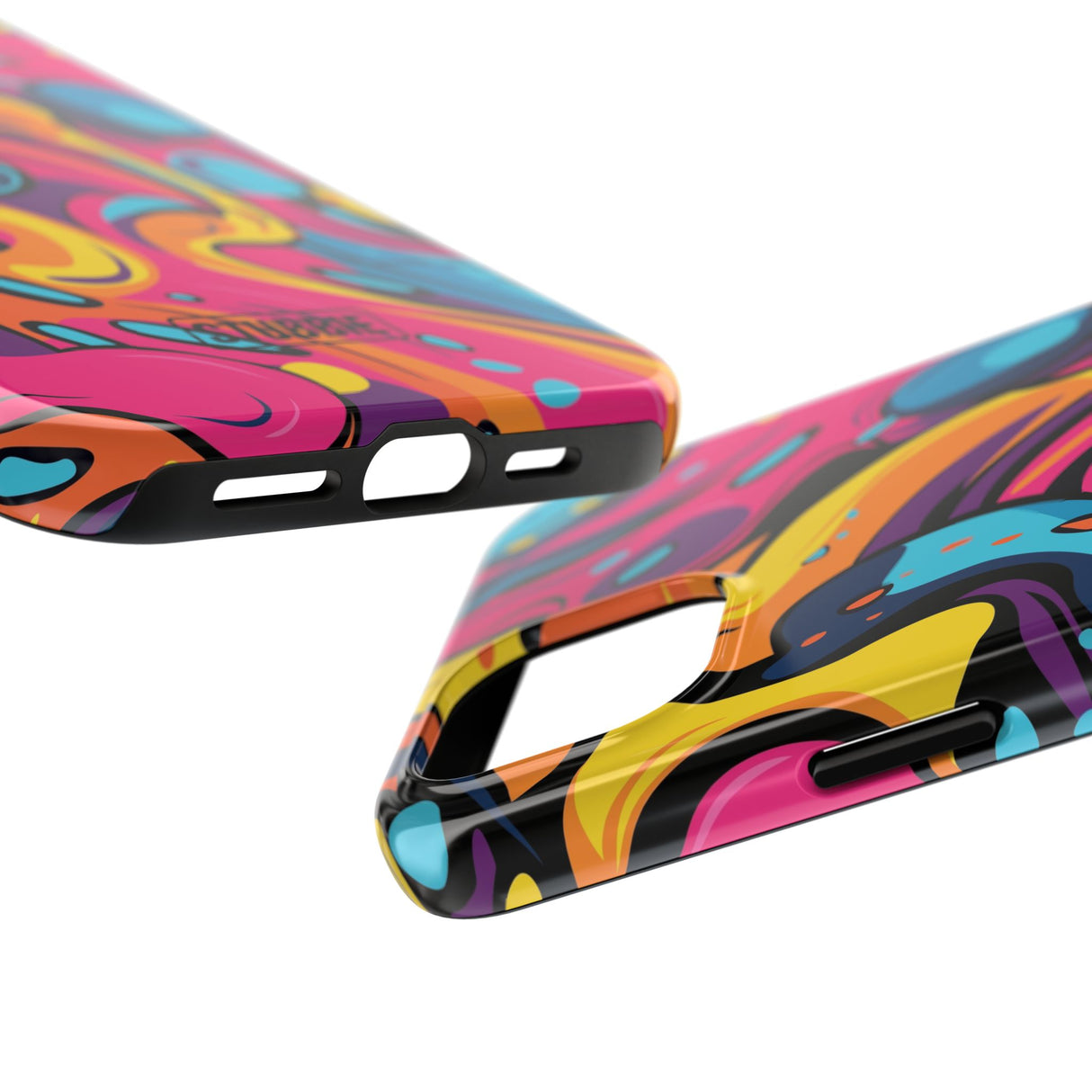 STUBBIE Phone Case for Apple iPhone - Messy Bright Paint Phone Case