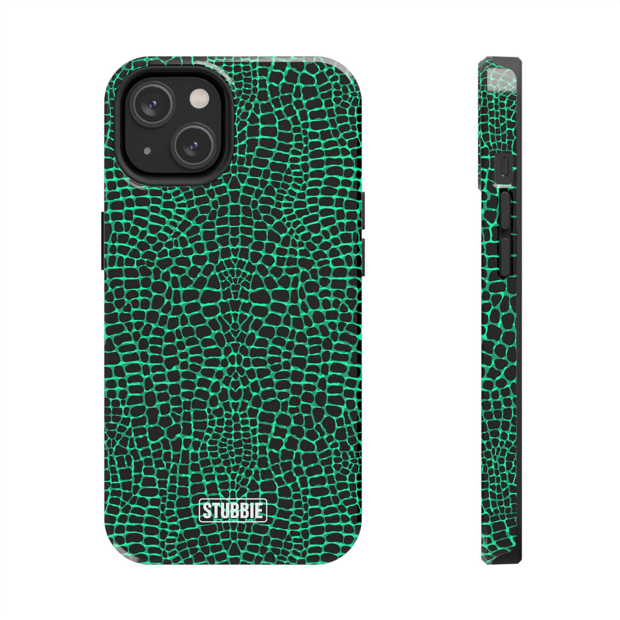STUBBIE Phone Case for Apple iPhone - Green Croc Phone Case