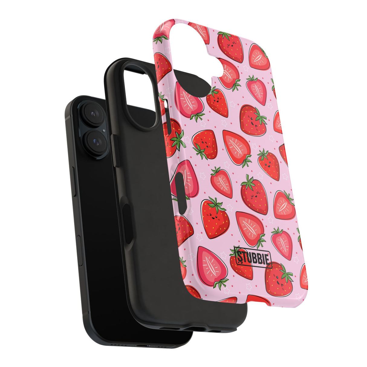 STUBBIE Phone Case for Apple iPhone - Smile Strawberry Phone Case