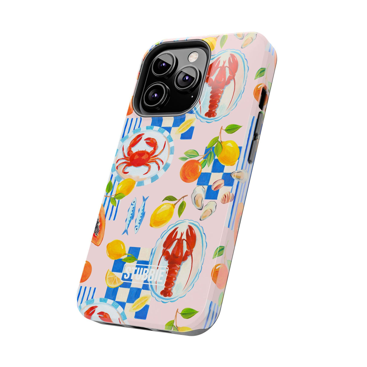 STUBBIE Phone Case for Apple iPhone - Italian Summer Seafood Stubbie