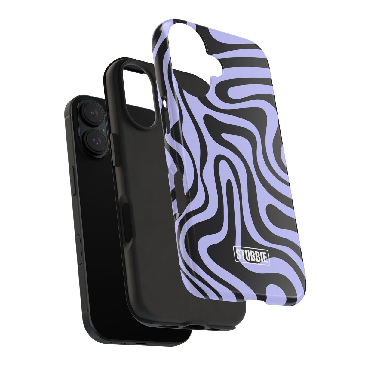 STUBBIE Phone Case for Apple iPhone - Crazy Zebra Stubbie