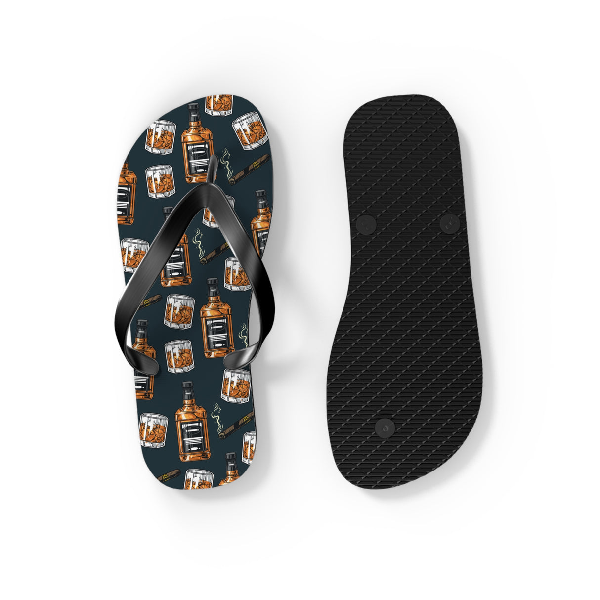 Cognac Flip Flops
