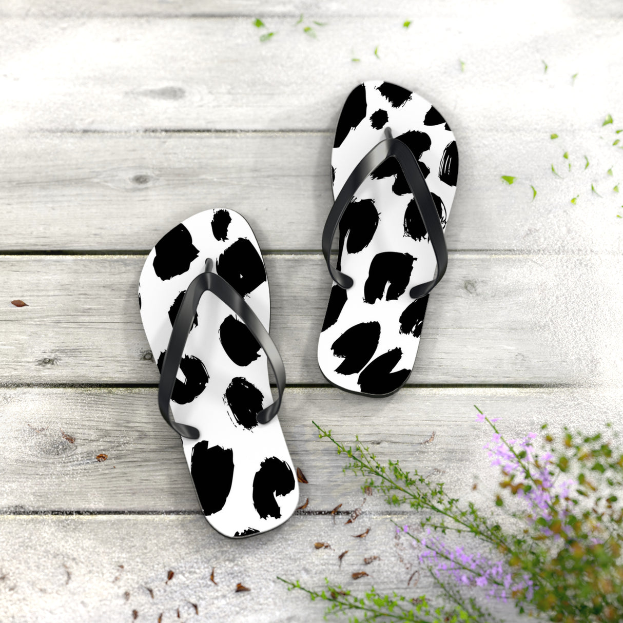 STUBBIE Flip Flops - Snow Leopard STUBBIE