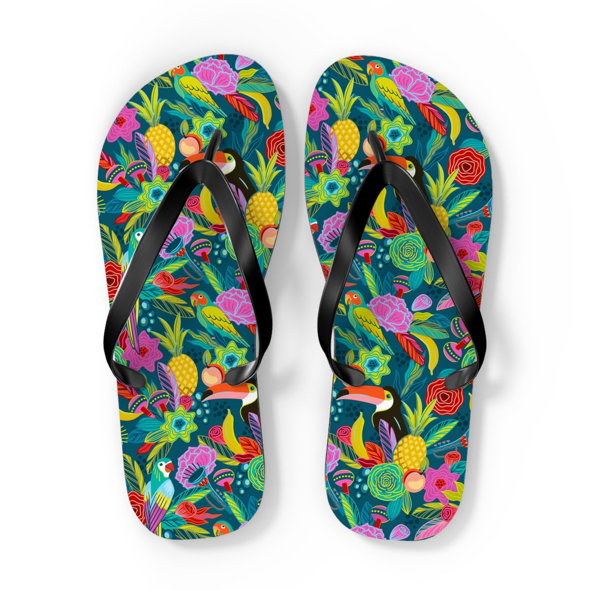 STUBBIE Flip Flops - Hiding Jungle Birds STUBBIE