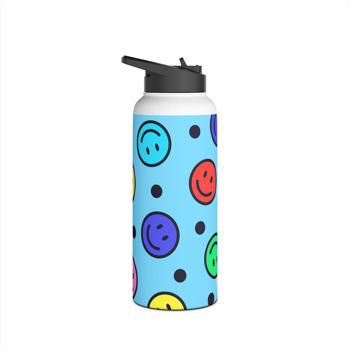 Smiley Face Stainless Steel Water Bottle