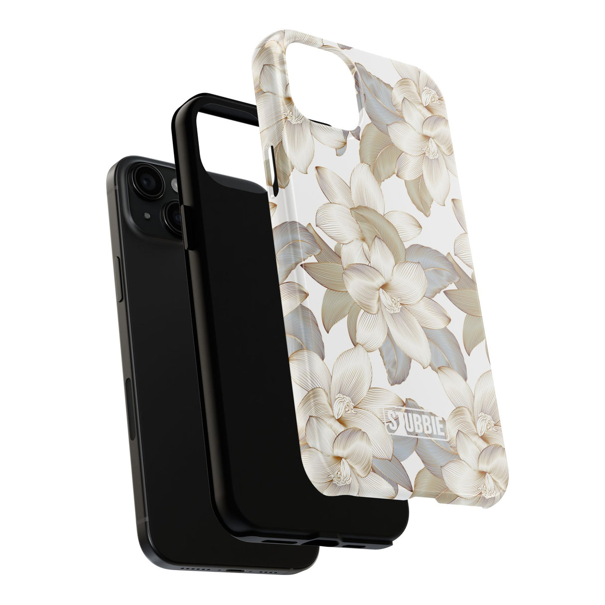 STUBBIE Phone Case for Apple iPhone - White Flowers Phone Case