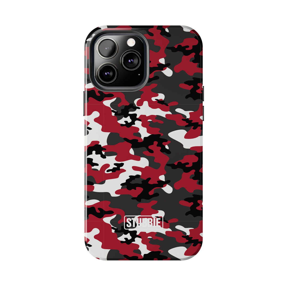 STUBBIE Phone Case for Apple iPhone - Red Camo Phone Case