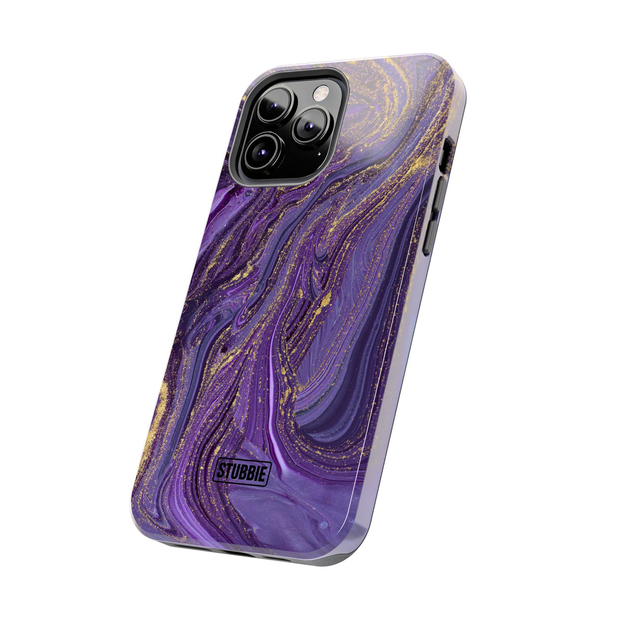 STUBBIE Phone Case for Apple iPhone - Purple Marble Phone Case
