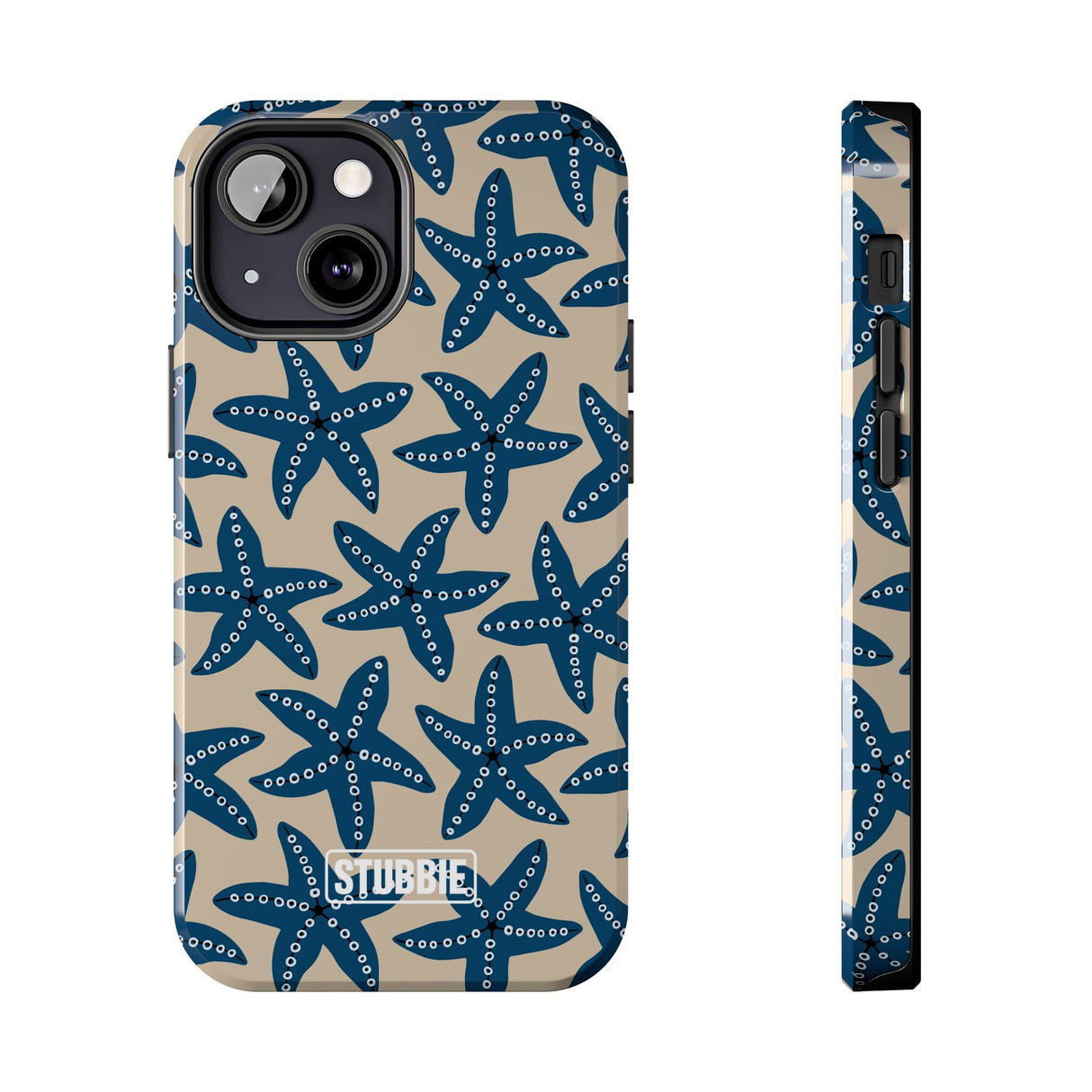 STUBBIE Phone Case for Apple iPhone - Blue Starfish Stubbie