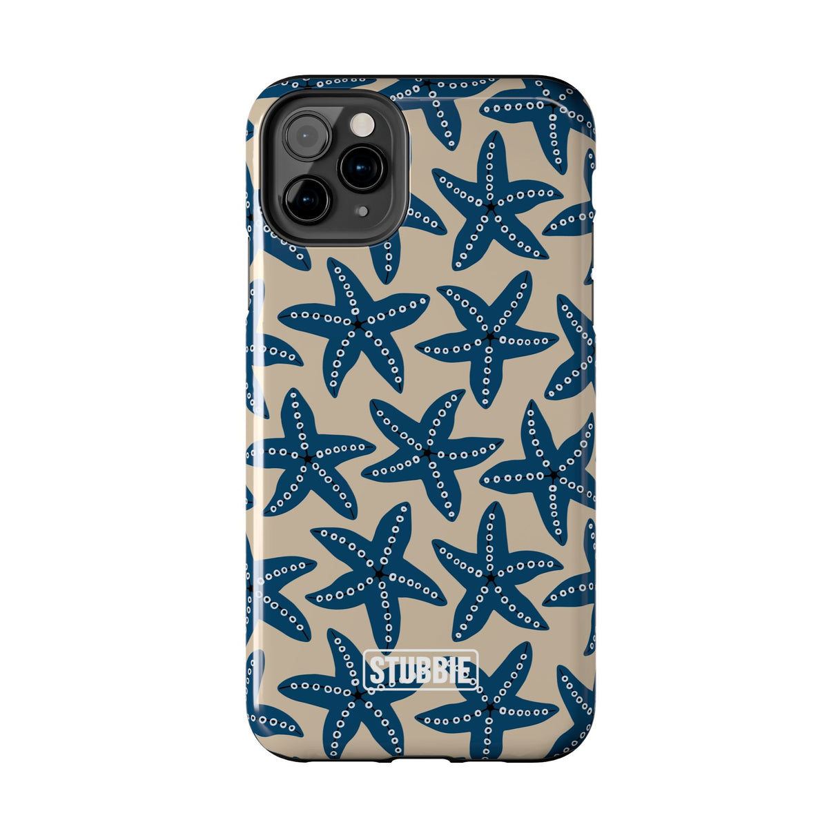 STUBBIE Phone Case for Apple iPhone - Blue Starfish Stubbie