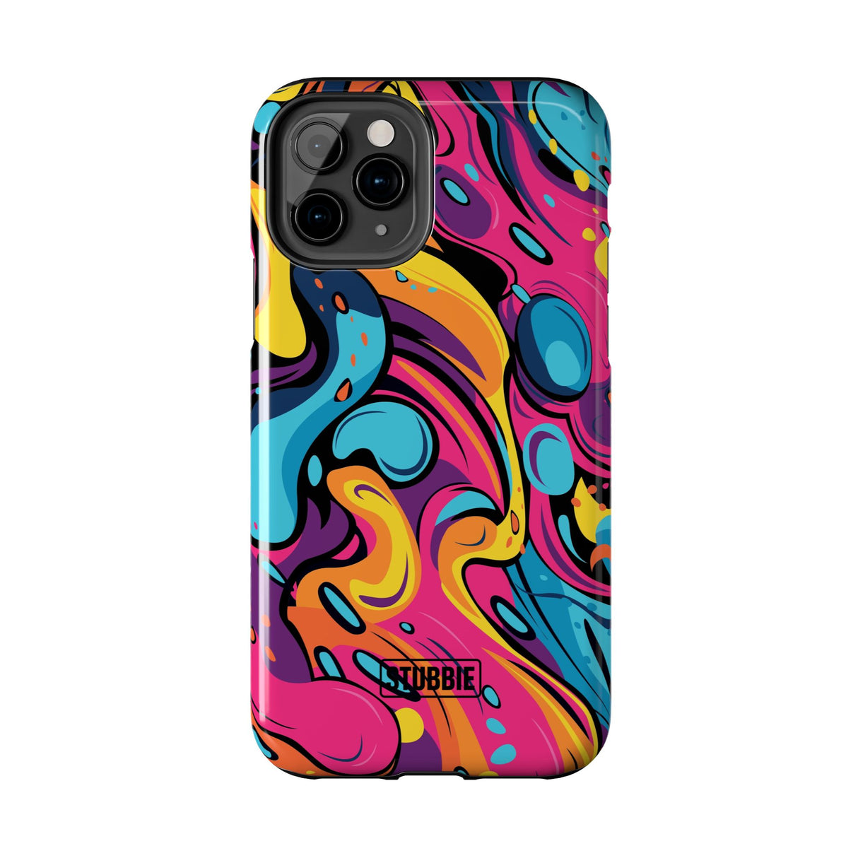STUBBIE Phone Case for Apple iPhone - Messy Bright Paint Phone Case