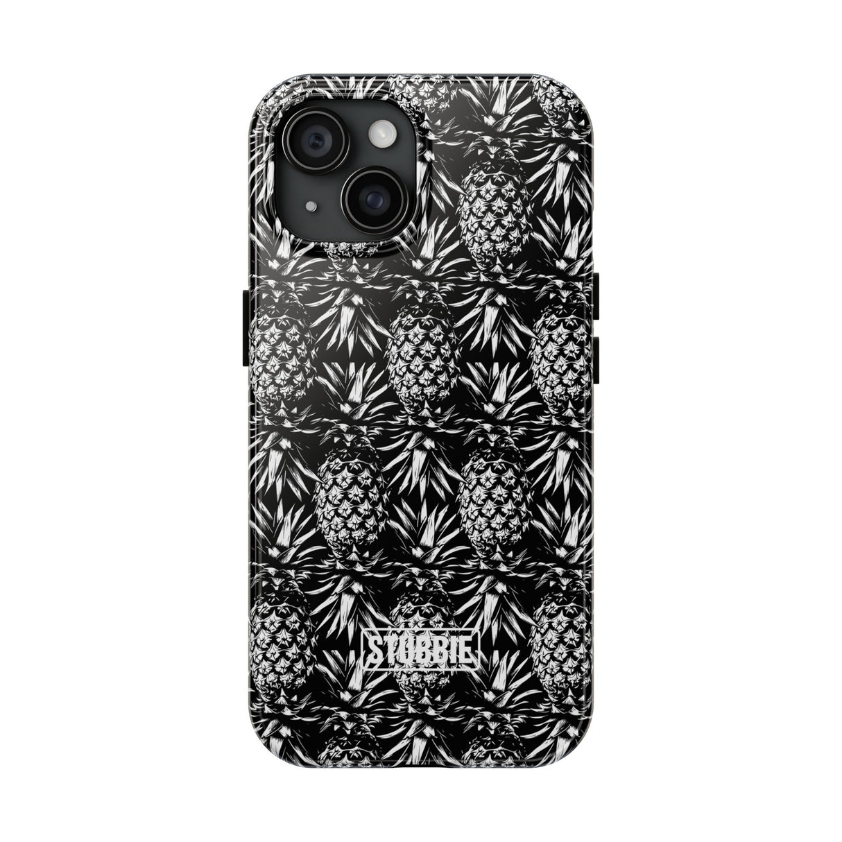 STUBBIE Phone Case for Apple iPhone - Black And White Pineapple Phone Case
