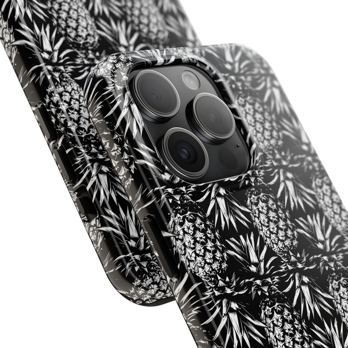 STUBBIE Phone Case for Apple iPhone - Black And White Pineapple Phone Case