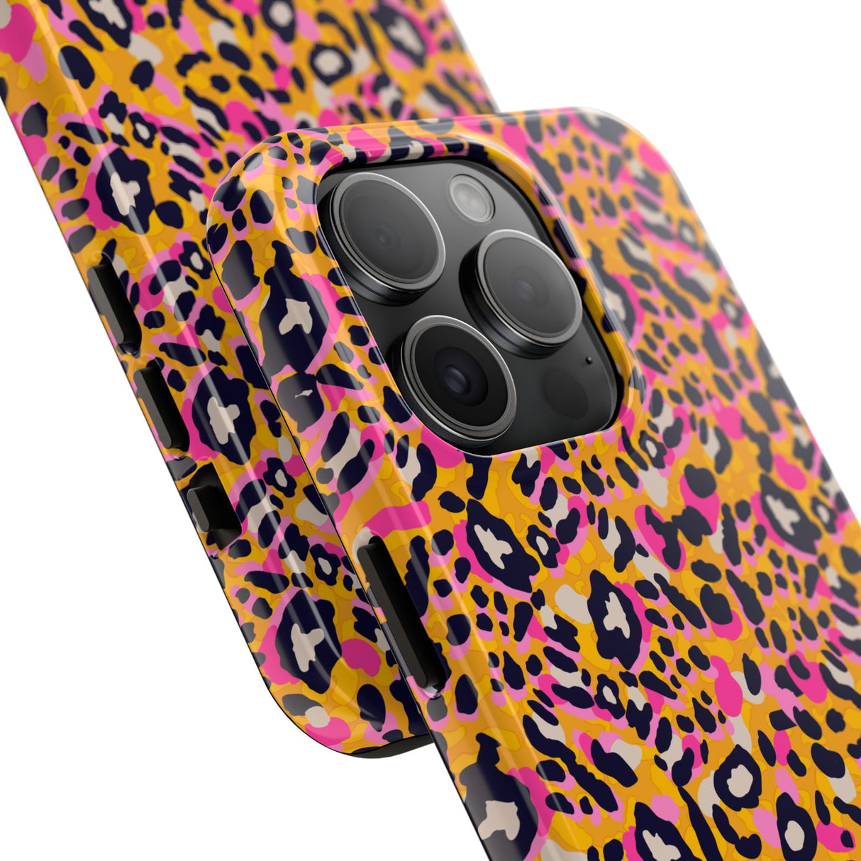 STUBBIE Phone Case for Apple iPhone - Pink Orange Leopard Phone Case