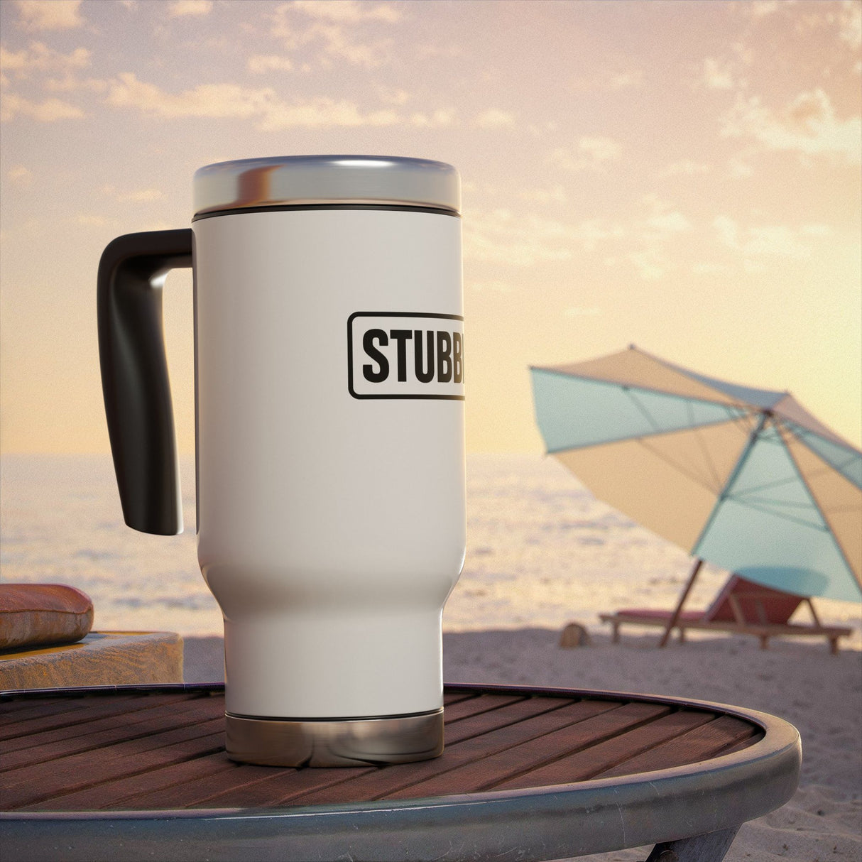 STUBBIE Stainless Steel Travel Mug - Classic Black Stubbie