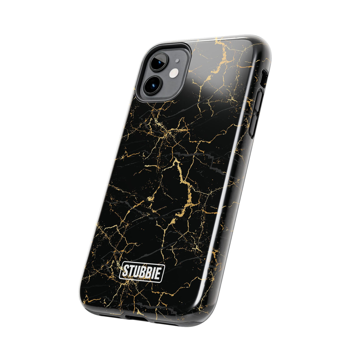 STUBBIE Phone Case for Apple iPhone - Midnight Black Marble Phone Case