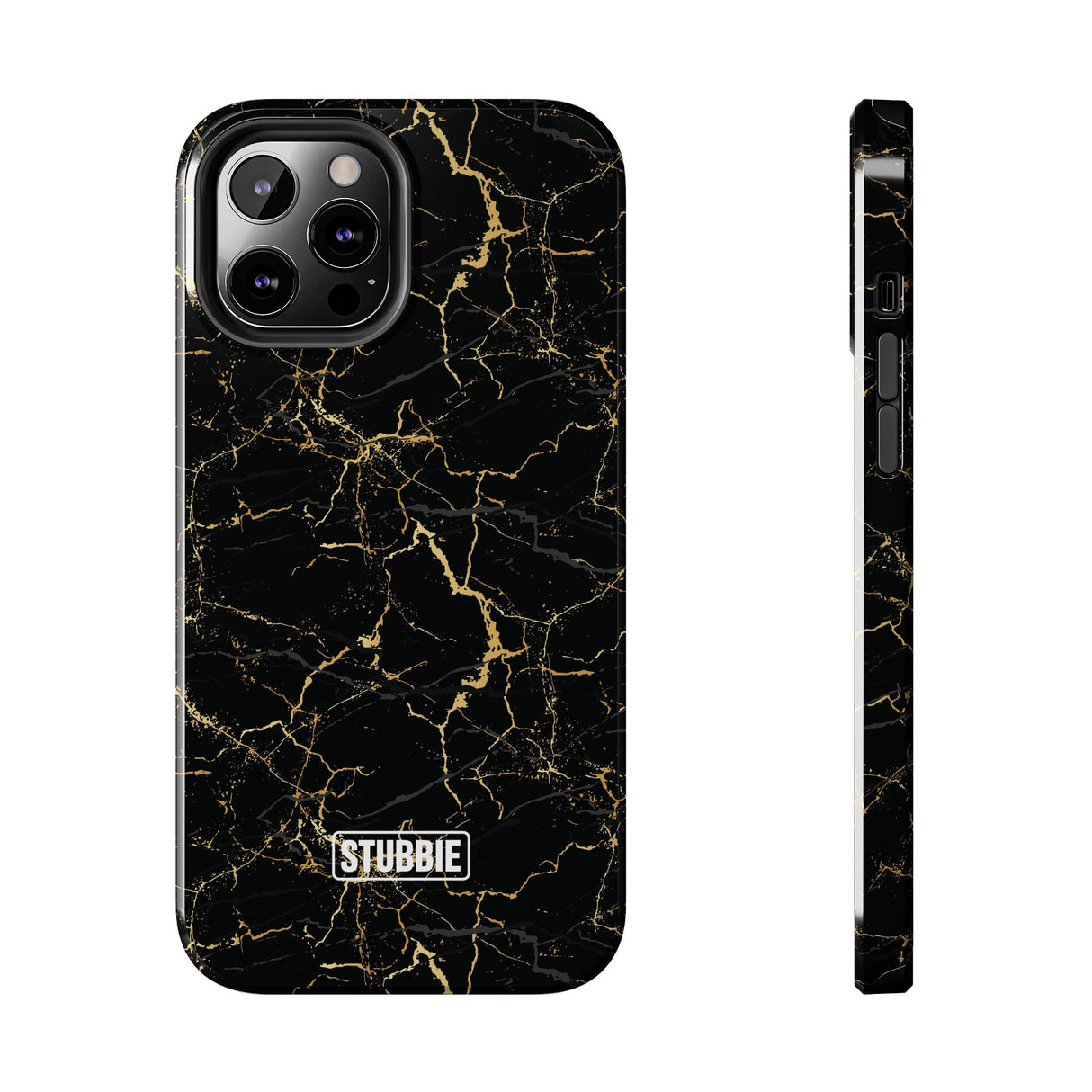 STUBBIE Phone Case for Apple iPhone - Midnight Black Marble Phone Case