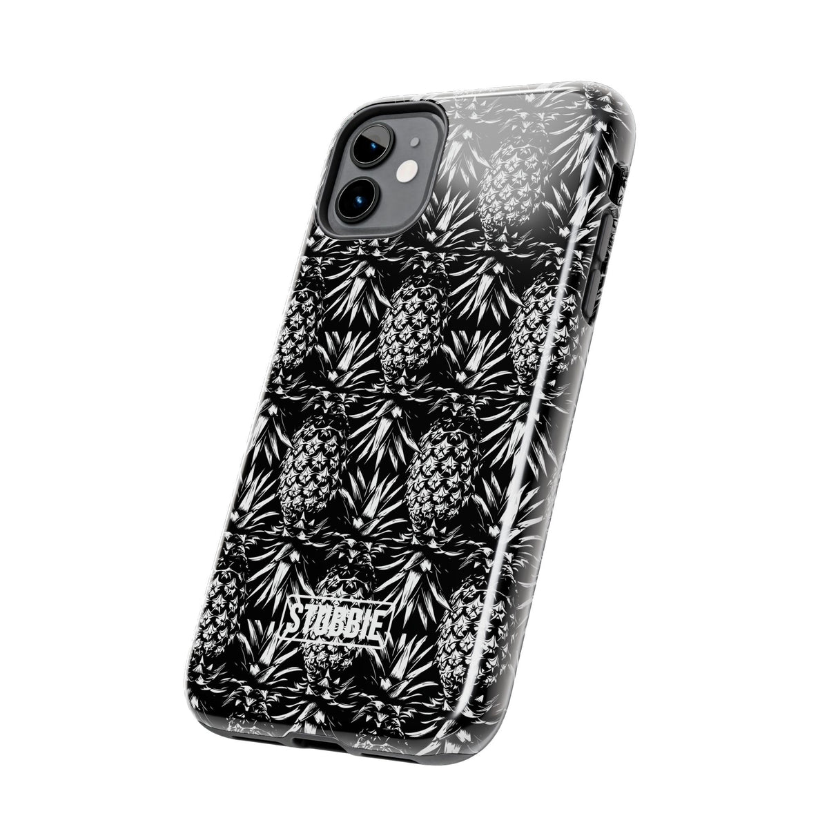 STUBBIE Phone Case for Apple iPhone - Black And White Pineapple Phone Case