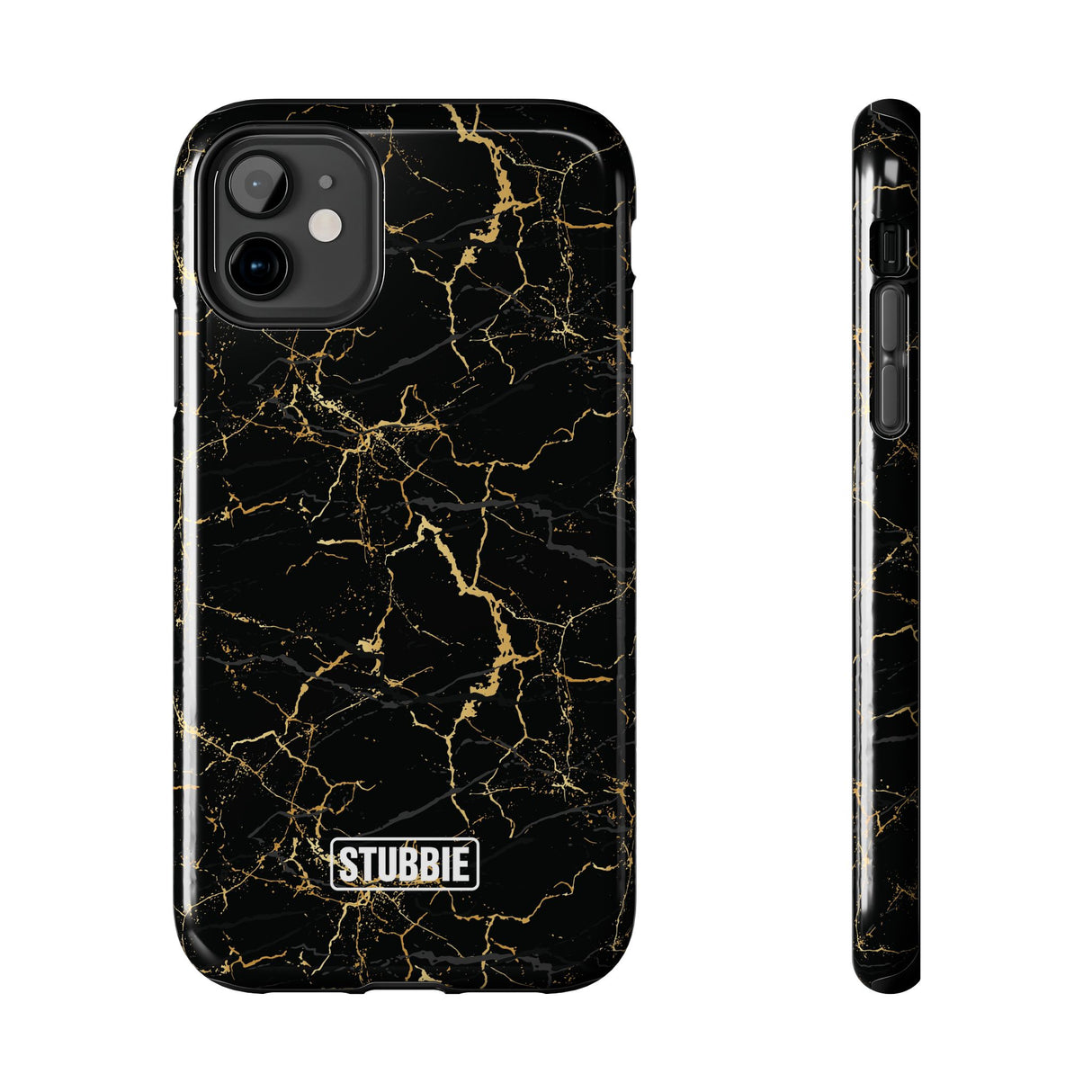 STUBBIE Phone Case for Apple iPhone - Midnight Black Marble Phone Case